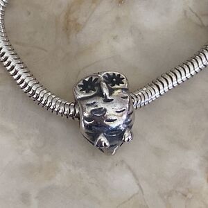 Pandora Wise Studious Owl Sterling Silver Charm Bead